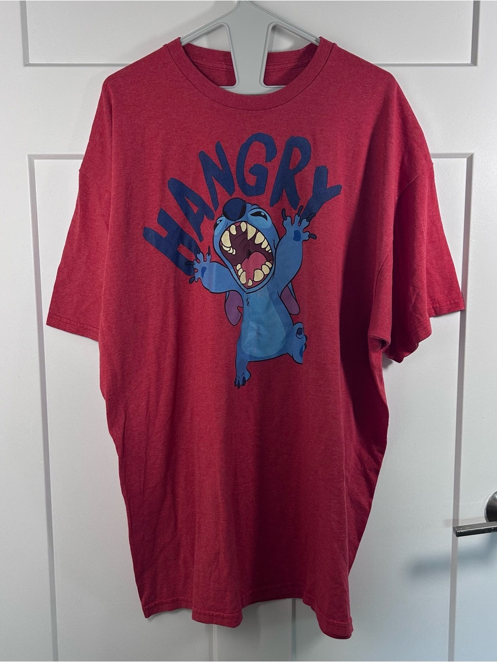 Disney Stitch "Hangry” red cotton tee